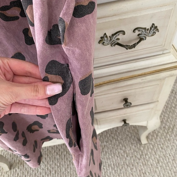 Vici Leopard Pocketed T-Shirt Dress - Picture 2 of 5